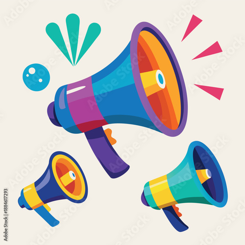 megaphone illustration 