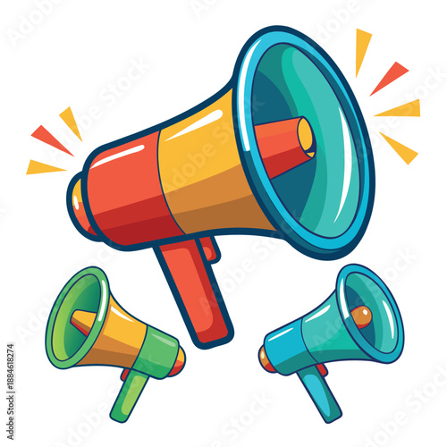 megaphone illustration 