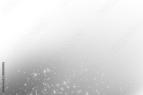 Soft Gray Sparkle Abstract Background with Floating Light Particles