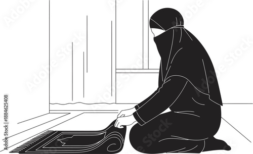 A person sitting on the floor isolated on transparent background