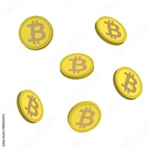 ビットコイン（仮想通貨）のイラスト