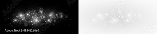 Foto Christmas shimmer with bright particles