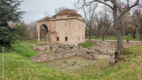 Bali Bey Mosque (Bali begova mosque) is unique monument of Muslim architecture, was built of ashlar. Niš, Serbia.