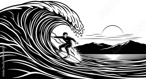 silhouette of a woman with a surfboard