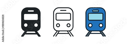 train three front train blue and white