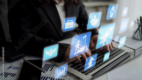 Startup launch and business growth concept, rocket symbolism, entrepreneurship, startup innovation, and early-stage success strategies for new business development and expansion. Funnel © InfiniteFlow