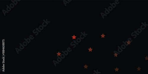 Dark Red vector background with colorful stars. Colorful illustration with abstract gradient stars. Design for your business promotion.