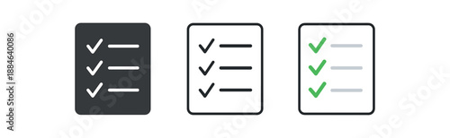 to do list three checklist sheet with three dots white with green marks