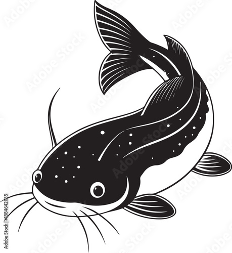 black and white fish