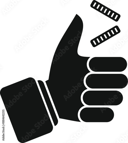 Hand flicking coin in the air, representing chance or a difficult decision