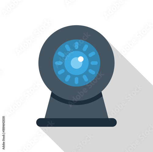 Webcam icon illustrating digital video recording, streaming, and conferencing technology