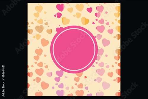 Free-spirited boho florals arranged into relaxed heart shapes.