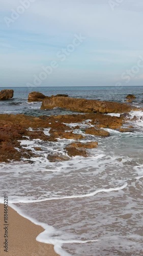 beach, beautiful, bizerte, blue, coast, fresh air, hiking, horizon, landscape, nature, north africa, outdoor, rocks, scenic, sea, seascape, sky, tunisia, view, waterscape, wave