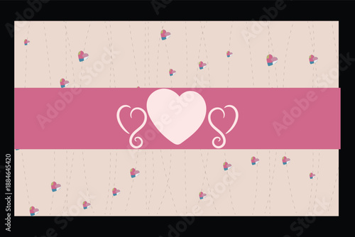 Free-spirited boho florals arranged into relaxed heart shapes.