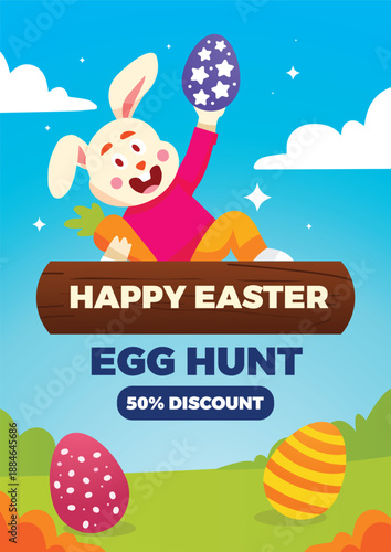 Happy easter day post design