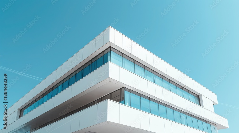 Obraz premium Modern Architecture Exterior Clean Lines Space