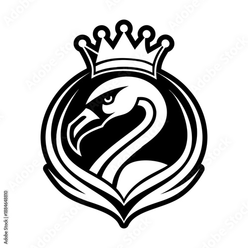  Flamingo Glyph Style Logos 