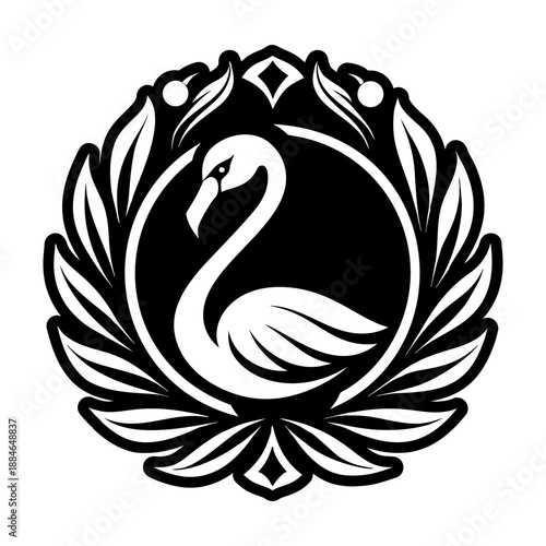 Flamingo Bird Glyph Style Icons