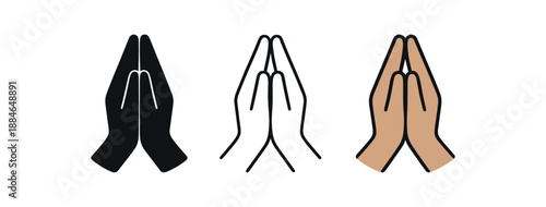 hands dua three raised hands silhouette neutral skin tones