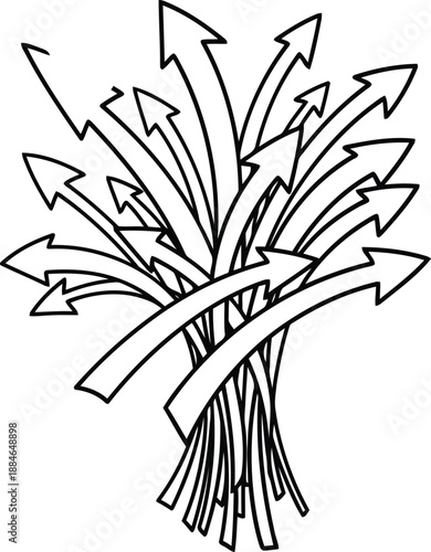 Harvest wheat bundle icon