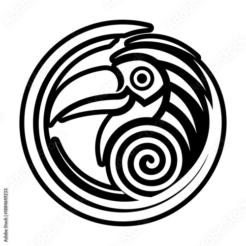  Flamingo Glyph Style Logos 