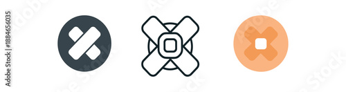 cryosurgery paper tape strip holding small gauze over treated spot