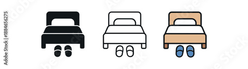 cozy home life slippers near bed