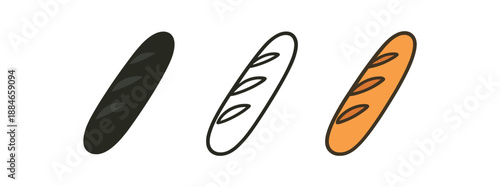 international food French baguette loaf