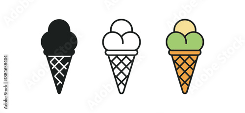 international food Italian gelato cone