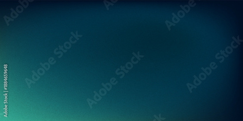 Dark green blue grainy gradient background, black backdrop, noise texture