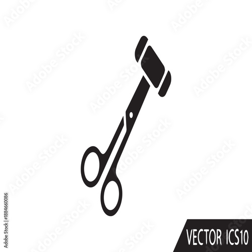 Surgical Scissors Icon: A meticulously crafted icon featuring surgical scissors, illustrating precision, care, and the essential tools of the medical profession.