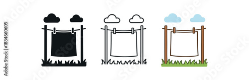 seasonal home care spring freshly washed sheets on line