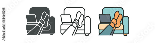 work from home cozy socks feet near laptop edge on sofa