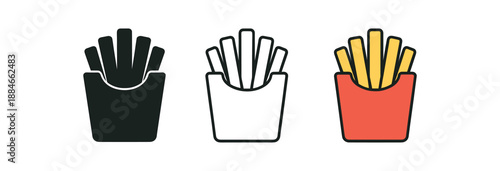 comfort food french fries paper pack