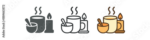 cozy evening routine cup of milk and honey by candlelight