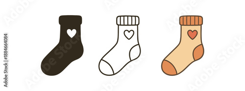 cozy evening routine soft wool socks with heart embroidery