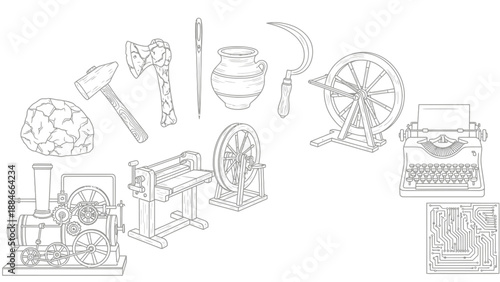 Evolution of Technology: From Stone Age to Digital Age