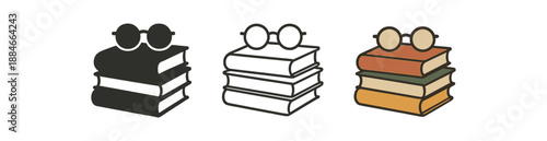 cozy evening routine closed book stack and reading glasses