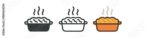 comfort food baked pasta dish steaming