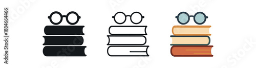 cozy home stack of books with reading glasses