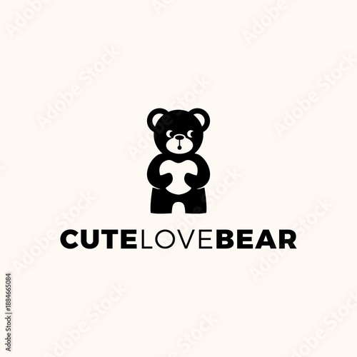 Bear Love Logo Design
