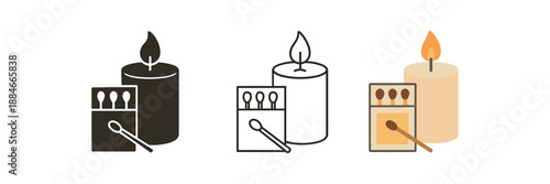 slow living candle and matchbox moment of calm simplicity