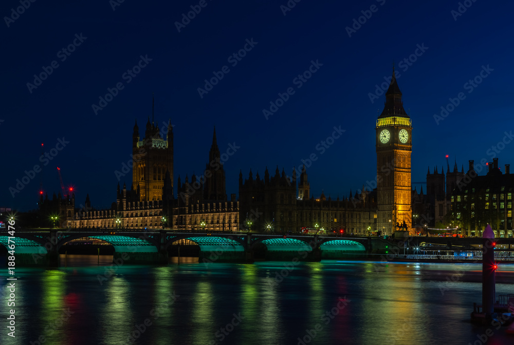 Fototapeta premium Westminster Landmarks at Night