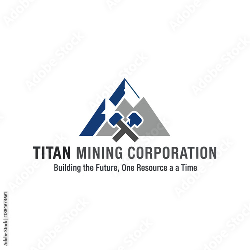 Titan Mining Corporation Logo Design Element.