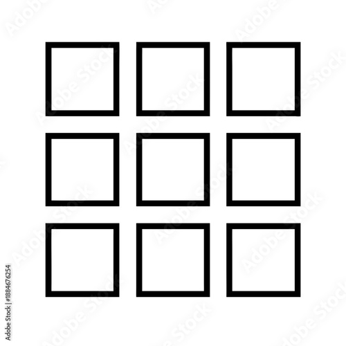 Minimal Square Grid Border Set for Infographics and Content