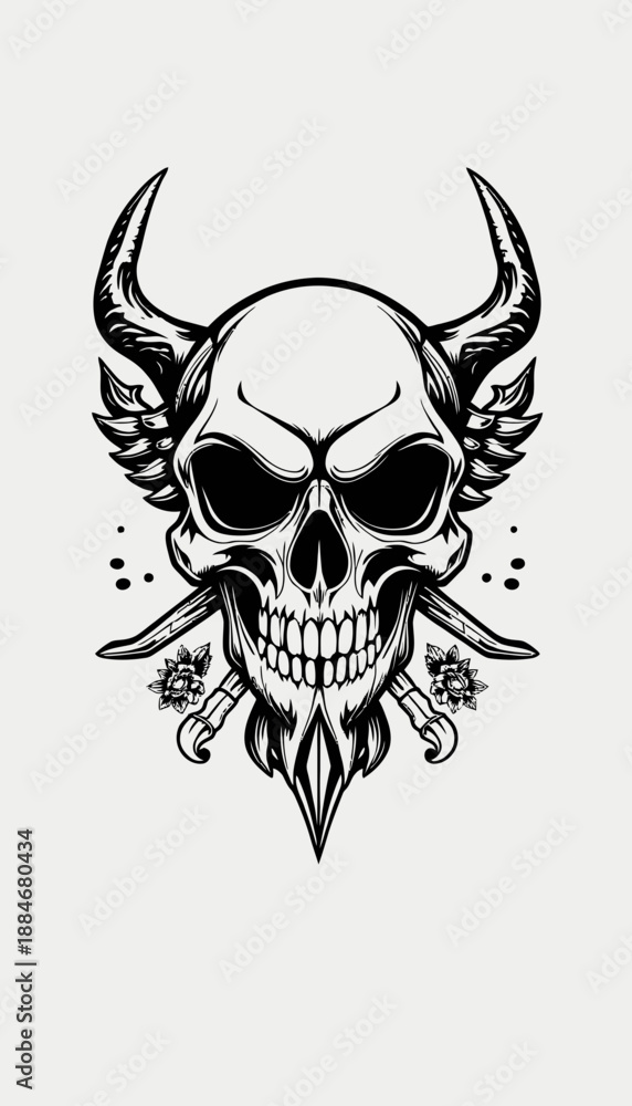 Fototapeta premium skull and crossbones