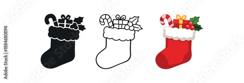 holidays christmas stocking filled gifts cozy festive decor