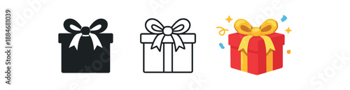 holidays birthday present ribbon box joyful gift exchange