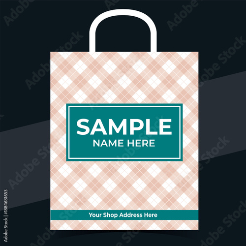Carry Bag Design Two Color Theme