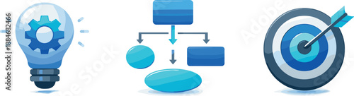 Structured Visual Framework. Information design framework depicted through structured visuals simplifying complex ideas into clear
